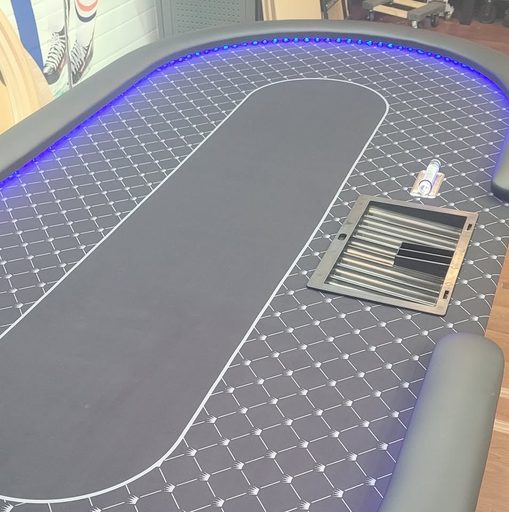 Custom table build by Platinum Poker Tables