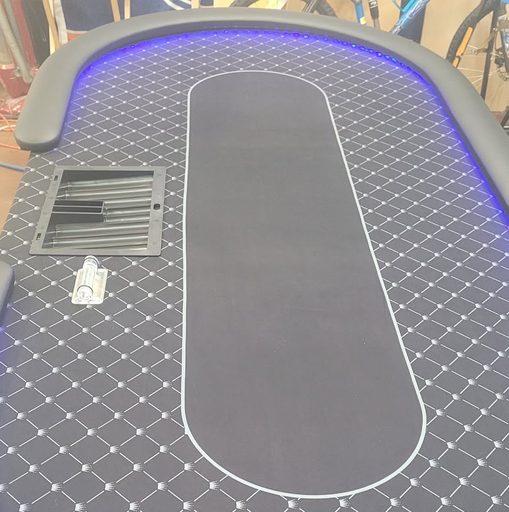 Custom table build by Platinum Poker Tables