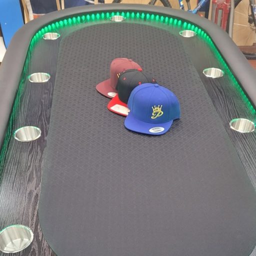 Custom table build by Platinum Poker Tables