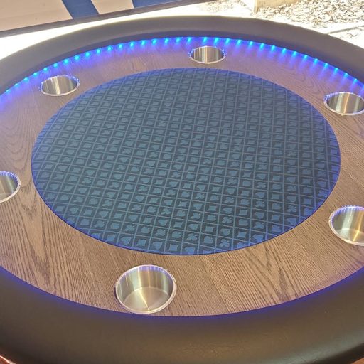 Custom table build by Platinum Poker Tables