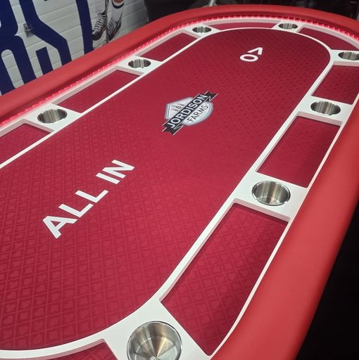 Custom table build by Platinum Poker Tables