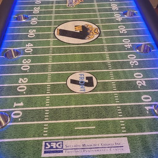 Custom table build by Platinum Poker Tables