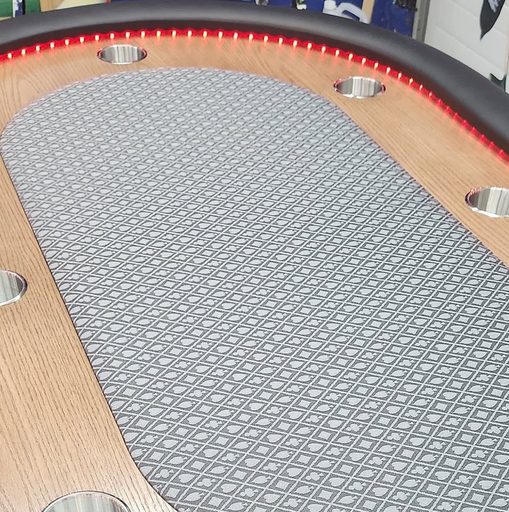 Custom table build by Platinum Poker Tables