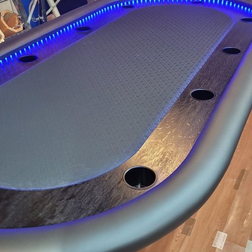 Custom table build by Platinum Poker Tables