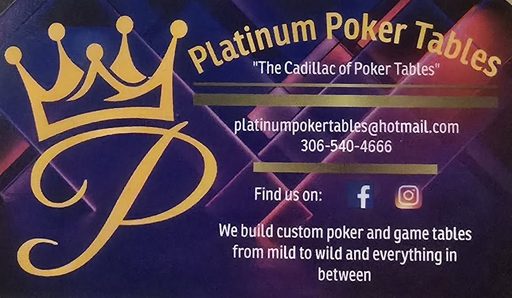 Custom table build by Platinum Poker Tables