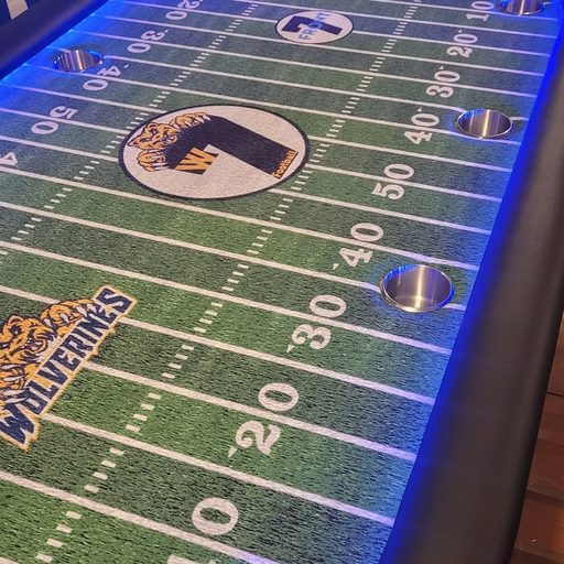 Custom table build by Platinum Poker Tables