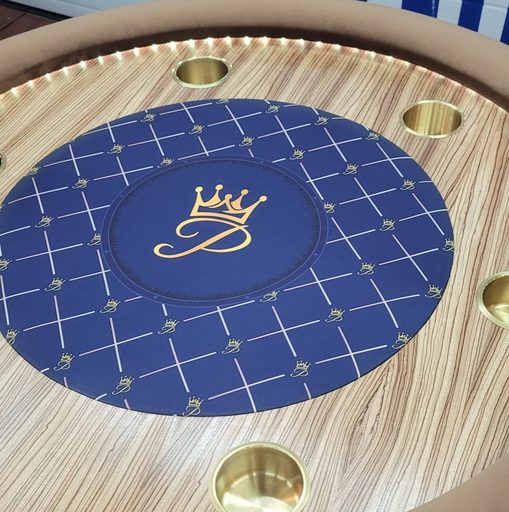 Custom table build by Platinum Poker Tables
